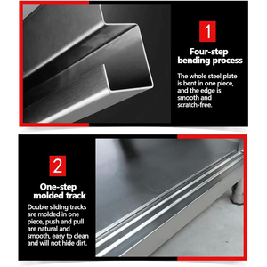 Bàn ăn bằng thép không gỉ thương mại, bàn thiết bị nhà bếp thương mại, bàn làm việc bằng thép không gỉ nhà bếp - Product Image 5