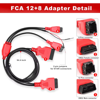 Adaptador de Cable Conector XTOOL FCA 12+8 para Chrysler, Conector Compatible de Alta Calidad, Operación Sencilla
