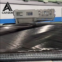 Tissu en fibre de carbone tissé léger personnalisé avec motifs colorés pour la fabrication automobile et les applications composites