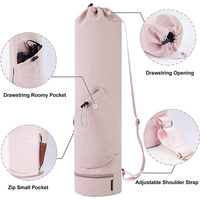 Tas matras Yoga pembawa matras Yoga selempang bahu portabel tas penyimpanan olahraga kanvas Pilates kualitas tinggi kustom