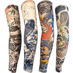 <span class=keywords><strong>Manga</strong></span> de Ciclismo Personalizada para Brazo Completo, Multifuncional, con Diseño de Tatuaje, para Cazadores - Product Image 1