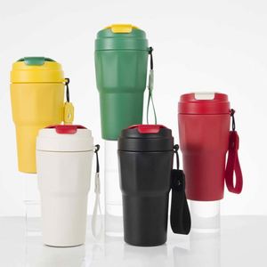 Venta de Fábrica: Taza de Acero Inoxidable con Aislamiento al Vacío de 430 ml, Vaso Térmico de Viaje con Asa para Café - Product Image 4