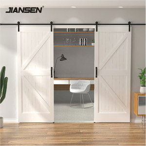 Kit <span class=keywords><strong>de</strong></span> quincaillerie pour <span class=keywords><strong>porte</strong></span> <span class=keywords><strong>de</strong></span> grange coulissante double personnalisable <span class=keywords><strong>de</strong></span> 4 à 18 pieds, ensemble <span class=keywords><strong>de</strong></span> rouleaux, quincaillerie <span class=keywords><strong>de</strong></span> <span class=keywords><strong>porte</strong></span> <span class=keywords><strong>de</strong></span> grange dissimulée, rail <span class=keywords><strong>de</strong></span> suspension - Product Image 2