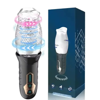 Männlicher Masturbationsbecher mit 5 Rotations- und 10 Vibrationsfrequenzen, Elektrischer Masturbationsbecher, Männliches Masturbationsspielzeug