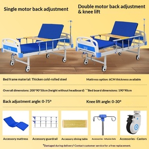 <span class=keywords><strong>Letto</strong></span> Medico Multifunzionale Guohong per Ospedali e Case di Cura, Regolabile Manualmente, Telaio in Acciaio, per Anziani, a Lunga Durata - Product Image 2