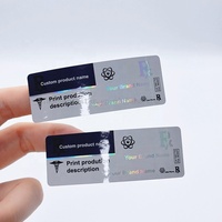 Petites feuilles d'étiquettes pour flacon en verre personnalisées Étiquette pour flacon de 3ml de haute qualité avec boîte en papier