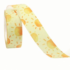 Ruban gros-grain polyester brillant de haute qualité, motif soleil, 2,2 cm x 10 yards, idéal pour les cadeaux de fête et la décoration de gâteaux - Product Image 5