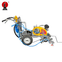 Machine de marquage routier manuelle LXD haute performance à air comprimé, moteur haute efficacité, épaisseur réglable, 25L de peinture