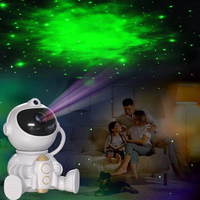 Cadeau mignon pour la décoration de la chambre d'enfant, veilleuse rechargeable RGB, 360° °   Lumière ambiante LED nébuleuse rotative, mini projecteur d'étoiles