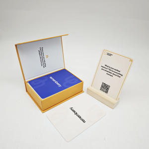 Cartes <span class=keywords><strong>de</strong></span> conversation personnalisées Boîte magnétique Différentes cartes et tailles Cartes <span class=keywords><strong>de</strong></span> questions <span class=keywords><strong>Jeu</strong></span> <span class=keywords><strong>de</strong></span> cartes amusant pour les fêtes - Product Image 4
