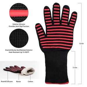Guantes de Seguridad para Barbacoa Resistentes a Altas Temperaturas con Silicona y Algodón para Aislamiento en Repostería - Product Image 6