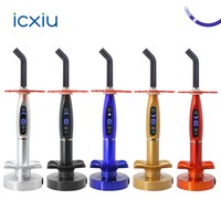 Lampu Pengering Gigi Kepala Logam 4 Mode Nirkabel Lampu LED Pengering Gigi