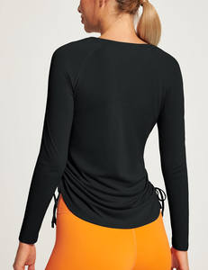 Toptan mayo Beachwear 2024 sörf kadın UPF 50 + ayarlanabilir yan dantela aktif özel baskılı kaşıntı önleyici & egzersiz üst - Product Image 3