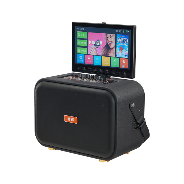 Portable Smart KTV Speaker HD Touch Screen Android System DSP Audio Effect 5G&2.4G WiFi OTG Live Broadcast Outdoor