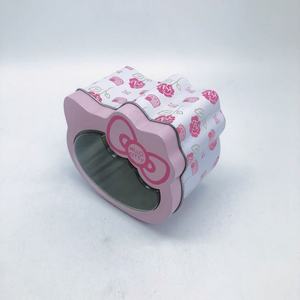Venta al por mayor Reloj de posicionamiento para niños Embalaje Auriculares Bluetooth Regalo Hello Kitty Caja de hierro Hojalata Forma cuadrada - Product Image 3