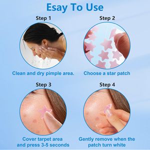 Patch anti-acné à la vitamine C, réparation active VC pour peaux à tendance acnéique, double effet absorbant le pus - Product Image 2