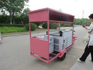 Triciclo Elettrico per Gelati e Snack, Piccolo Veicolo Elettrico Omologato con Batteria da 60V, 7 Posti, per Distribuzione su Strada, Disponibile a Guangdong, Shanghai, Brasile - Product Image 3