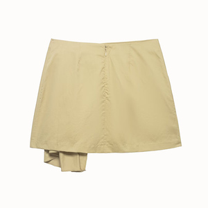 SHENZHU <span class=keywords><strong>Jupe</strong></span> <span class=keywords><strong>Mini</strong></span> Femme <span class=keywords><strong>Été</strong></span> 2026 Nouvelle Collection Chic Tendance en Polyester avec Ceinture Unie Décontractée Taille Haute à Lacets Jupes Féminines Mujer - Product Image 2