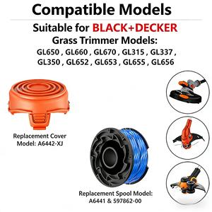 8แพ็ค A6441 597862-00ทริมเมอร์สปูลด้ายคู่1.5มม./40FT สำหรับดำและ GGL650ชั้น GL660 GL670 GL315 GL337 GL652 GL350 - Product Image 5