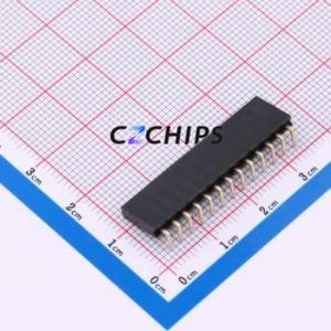 HC-PM254-8.5H-1x13PW Pin Socket Bent Lead Through Hole,P=2.54mm Connector 1x13P 2.54mm Square Hole Right Angle Insert - Product Image 2