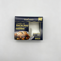 Boîte en papier alimentaire personnalisée, jetable, pliable, avec fenêtre, imprimée quadrichromie, en film PE couché et laminé
