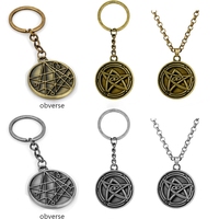 New Vintage Howard Phillips Lovecraft Cthulhu Mythos Pendant Key Rings Medieval Signet Runes Gate Necklace