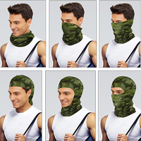Cagoule Couvrant Tout le Visage, LOGO Transfert Thermique, Masque de Ski Camouflage, Casquette de Sport Unisexe Adulte, Image Réglable, Coupe-Vent