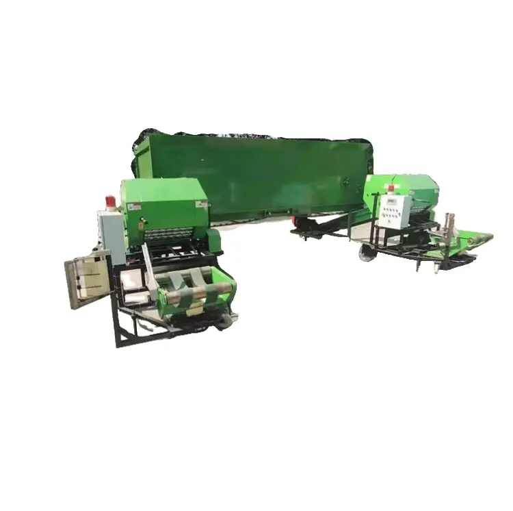 Agricultural Hay Straw Silage Baling And Wrapping Machine /forage Silage Bale Packing Machine/ Automatic Baler Machine