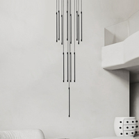 Plafonnier LED en spirale moderne et minimaliste, luminaire décoratif d'intérieur, idéal pour des escaliers