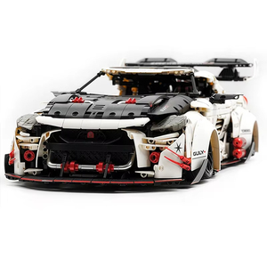 10630 Super Car Series GTR <b>Building</b> <b>Block</b> Racing Car High-Difficulty Mechanical Assembly Model Toy - Product Image 3