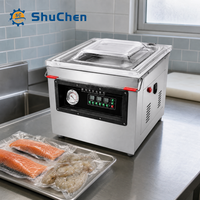 Scelleuse sous vide automatique de type table à chambre unique Shuchen pour poisson et poulet, idéale pour atelier, restaurant et usage domestique