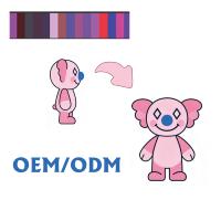 Sin Pedido Mínimo, Mini Muñeco de Peluche de Personaje de Dibujos Animados, Muñeco de Bebé con Sombrero Verde y Pluma Azul