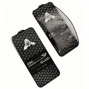 Protection d'écran en verre trempé ESD Black King Kong Diamond Cut Edge pour iPhone 16 15 Pro Max 14 Plus 13 Mini 12 11 XS XR X - Product Image 2