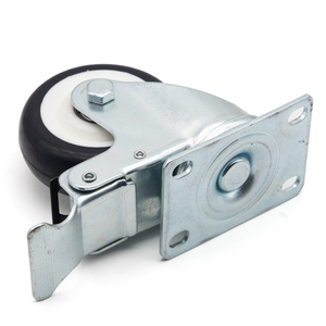 Schwerlast-Stahl-Eisenkern-Schwenkrolle mit Bremse, 200 kg Tragfähigkeit, Direkt vom Hersteller - Product Image 1