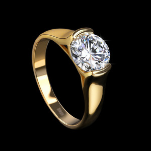 Grenzüberschreitender S925 Silber Damenring mit D-Farbe Moissanit im Nischen-Luxus-Design mit hochwertiger Prägung - Product Image 3