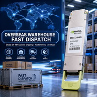 MMA4Z00-NS 800G OSFP 2x400G NDR InfiniBand Transceiver Dual MPO-12/APC 8m 50m MMF VCSEL Modul Optik untuk Quantum-2 Switch50n