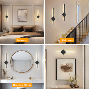 Applique Murale Moderne Rechargeable à Piles, Intensité Variable, Orientable, Sans Fil, 3 Températures de Couleur, Installation Magnétique, Métal, <span class=keywords><strong>pour</strong></span> Salon - Product Image 6
