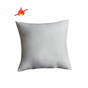阻燃靠垫床上用品枕头防火聚酯纤维和盖矩形阻燃靠垫枕头