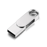 Nouvelle mini clé USB haute vitesse en métal 32 Go, écologique, double connecteur USB 2.0/3.0 Type-C, garantie 1 an, sans cryptage