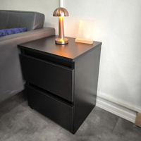 Armoire latérale noire multifonctionnelle avec plateau relevable hydraulique et coffre-fort – Prix direct usine pour projets d'appartements