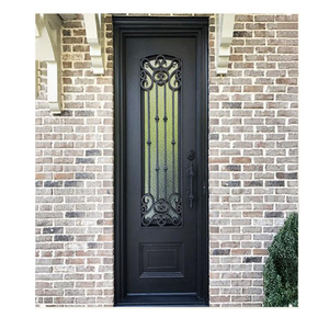 ราคาโรงงาน ประตูเหล็กดัดรูปโค้ง ขนาด 36x82 นิ้ว สำหรับประตูทางเข้าบ้าน - Product Image 6