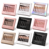 Individuell Bedruckte Make-up Pinsel Geschenkbox Recyceltes Papier Kartonverpackung für Augenpinsel-Set OEM ODM Großhandel Niedriger MOQ