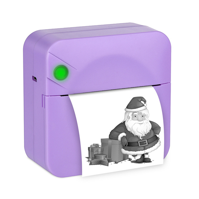 Photo Pocket Printer Ink-Free Thermal 57mm Sticker Paper Wireless Bt 200Dpi Android Ios Mini Printer Portatil for Small Business