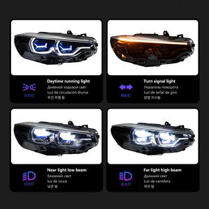 Pour BMW F32 Série 4 2013-2020 425I 428I 430I Ensemble de phares <span class=keywords><strong>à</strong></span> LED Style laser Hexagone DRL Bi-LED Projecteur de phare - Product Image 5