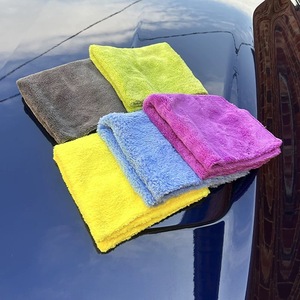 <span class=keywords><strong>Serviette</strong></span> en peluche microfibre, <span class=keywords><strong>serviette</strong></span> de qualité coréenne, en peluche, sans rayures, pour la voiture - Product Image 4