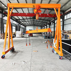 Polipasto Eléctrico Móvil sin Rieles de Altura Ajustable, Elevación de 5 Toneladas y 10 Toneladas, Caja de Engranajes de Motor, Altura de Elevación de 10 m, Portátil para Almacén - Product Image 1