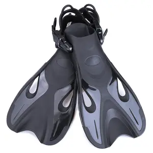 OEM Swimming Fins Adults Open Heel Free Diving Fins Competitive Silicone Swimming Fins