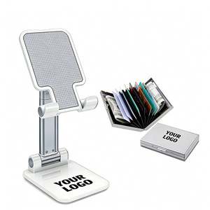 Custom Logo Design Phone <b>Holder</b> Portable Adjustable Height Flexible Phone Stand for Promo Business Gift Wholesale Phone Stand - Product Image 1