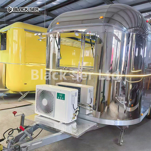 Camion de restauration mobile en fibre de verre et aluminium, sur mesure, aux normes américaines, style rétro, entièrement équipé d'équipements de cuisine - Product Image 2