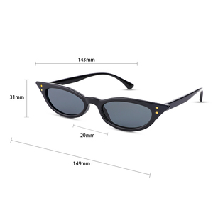 Gafas de Sol KROKODIL Versión Coreana, Modelo Ojo de Gato con Marco Pequeño, Retro de Alta Gama, Protección UV400, Marco de PC, Modelo 180-5 - Product Image 6